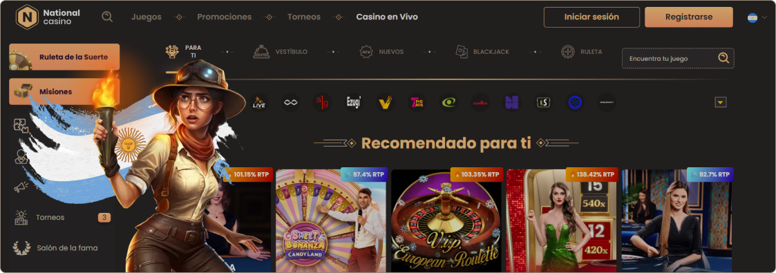 Croupiers en Vivo de National Casino